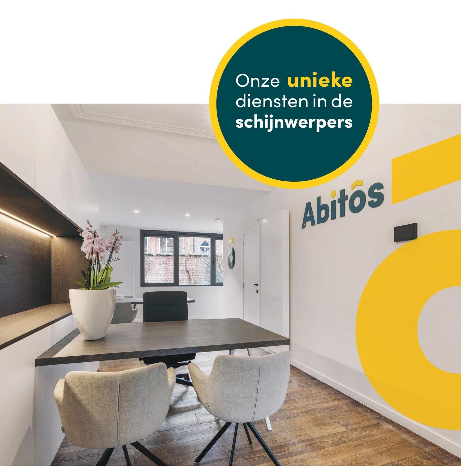 Digitale brochure van Abitos met uitleg over verkoop en verhuur
